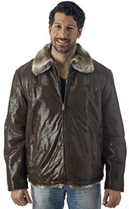 Men's Sheep Skin Leather Jacket - Shearling Style| Reed Sports Wear