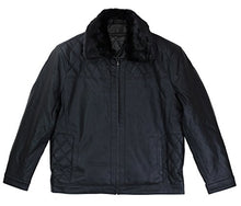 Cargar imagen en el visor de la galería, Men&#39;s Smooth Lamb Jacket - Detachable Fur Collar | Reed Sports Wear
