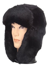 Load image into Gallery viewer, Pilot Trapper Men&#39;s Russian Winter Faux Mink Fur Pilot Aviator Ear Flaps Hat
