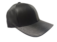 Cargar imagen en el visor de la galería, Unisex PU Leather Curved Bill Baseball Cap Hat Imported
