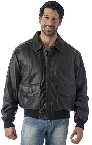 American Bomber Leather Jacket - Reed Men's Jacket | Reed Sports Wear Navy / XXX-Large