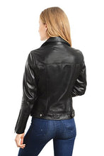 Cargar imagen en el visor de la galería, Women&#39;s Leather Jacket - Genuine Lambskin Coat | Reed Sports Wear
