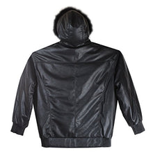 Cargar imagen en el visor de la galería, Men&#39;s Detachable Hooded - Faux Fur Leather | Reed Sports Wear
