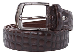 Crocodile Print Men's PU Leather Designer Dress Belt - Imported