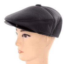 Load image into Gallery viewer, Flat Cabbie Men&#39;s Classic Newsboy Flat Cap Hat with Ear Flaps
