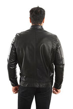 Cargar imagen en el visor de la galería, Lambskin Leather Biker Jacket - Men&#39;s Leather Jacket | Reed Sports Wear

