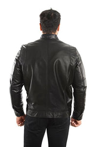 Lambskin Leather Biker Jacket - Men's Leather Jacket | Reed Sports Wear