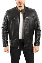 Load image into Gallery viewer, Lambskin Leather Biker Jacket - Men&#39;s Leather Jacket | Reed Sports Wear
