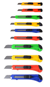eZthings Heavy Duty Box Cutters Openers Utility Knives with Snap Off Blades