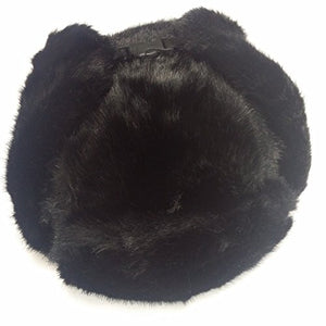 Men's Real Mink Fur Hat Ushanka Trapper Real Leather Ear Flap