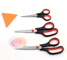Cargar imagen en el visor de la galería, eZthings Scissors Set for Home Crafts and Arts or Office Cutting Projects (Multipurpose Scissors)
