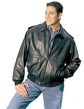 Cargar imagen en el visor de la galería,  Bomber Leather Jacket - Leather Bomber Jacket | Reed Sport Wear
