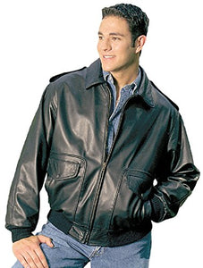  Bomber Leather Jacket - Leather Bomber Jacket | Reed Sport Wear