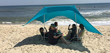 Load image into Gallery viewer, eZthings UV Light Sun Shade Protection Beach Shelters - Lightweight Tent Canopy with Sandbag Anchors
