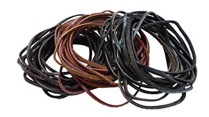 REED Genuine Leather Cord Braiding Lace Strings for Leather Crafts and Jewelry Making of Necklaces Plus Bracelets