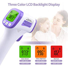 Cargar imagen en el visor de la galería, eZthings Heavy Duty Professional LCD Display Non-Contact Infrared Forehead Thermometer for Adults and Children (Multi, LCD Buttons)
