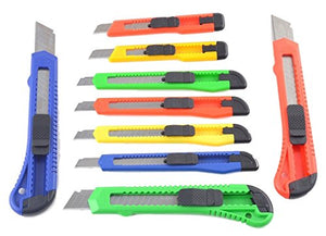 eZthings Heavy Duty Box Cutters Openers Utility Knives with Snap Off Blades