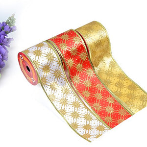 30 Yards (2.5" Width) White - Red - Gold