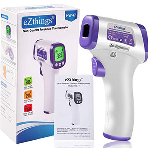 eZthings Thermometer Heavy Duty Infrared Forehead Non-Contact for Medical Offices, Hospitals, Physicians