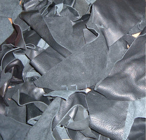 2-Lb Assorted Leather Scraps. Great for Crafts