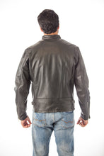 Cargar imagen en el visor de la galería, REED Men&#39;s Leather Motorcycle Coat Made in USA
