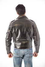 Load image into Gallery viewer, REED Men&#39;s Police Leather Motorcycle Patrol Officers Uniform Jacket
