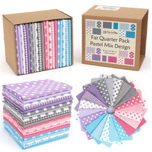 Load image into Gallery viewer, 20 Fat Quarter Bundle -100% Cotton | Basic Mix Design - 20 pcs - baby&#39;s Colors - 5  Patterns | Quilting &amp; Crafting Fabric | Special Gift Set
