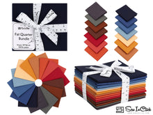 Load image into Gallery viewer, Fat Quarter Bundle -100% Cotton | Pure Solids | Ground and Water l Mix - Jewel Tones | Quilting &amp; Crafting Soft Fabric | Special Gift Bundle
