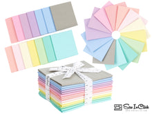 Load image into Gallery viewer, Fat Quarter Bundle -100% Cotton | Pastel Mix l Mix - 14 Colors | Quilting &amp; Crafting Fabric |Special Gift
