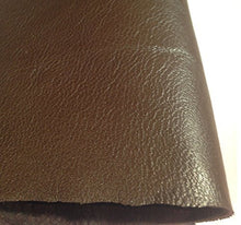 Load image into Gallery viewer, REED leather hide in brown, 7 to 10 SF size, soft and durable with antique finish, ideal for crafting unique art pieces.
