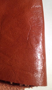 Luxurious REED leather hide, soft and durable with antique finish, perfect for crafting, 7 to 10 SF size. Color shades may vary.