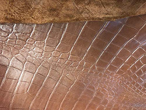 REED whole leather hide in antique finish showing soft, durable texture and rich color, ideal for crafting unique art pieces.