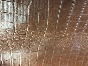 Detailed close-up of REED leather hide with an antique finish, highlighting its soft, durable texture. Suitable for unique art pieces.